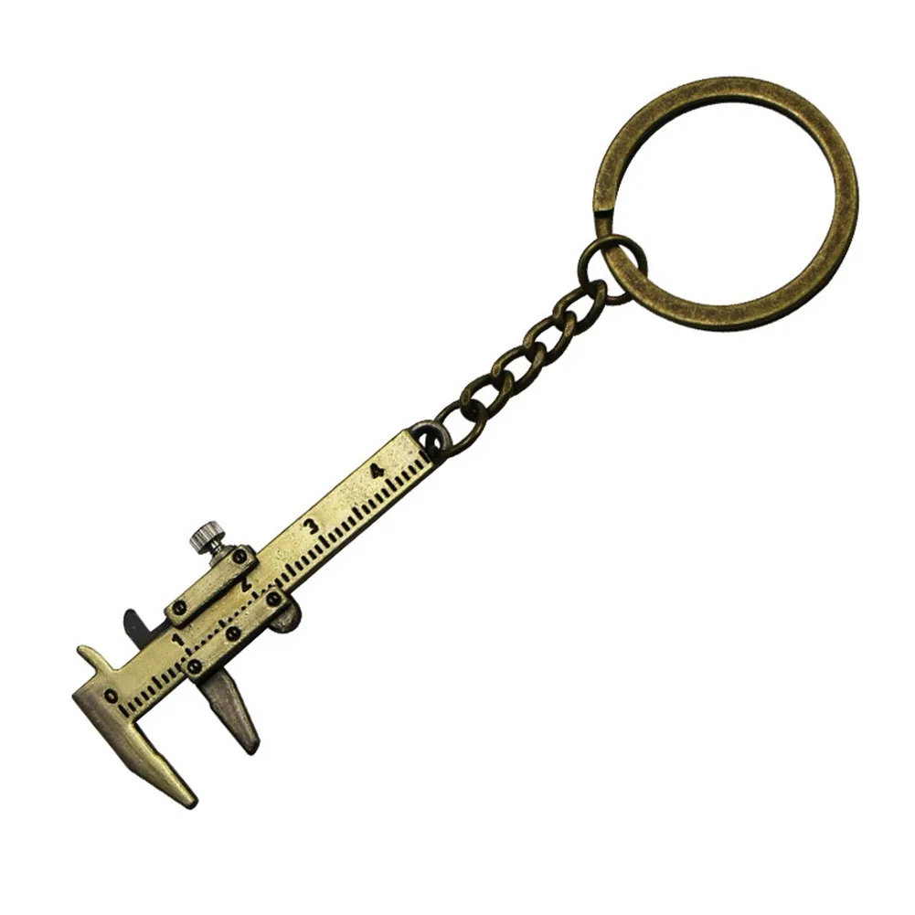Zinc Alloy For Mini Vernier Caliper Keychain for Simple Gauging Tasks Designed for Portability and Keychain Compatibility