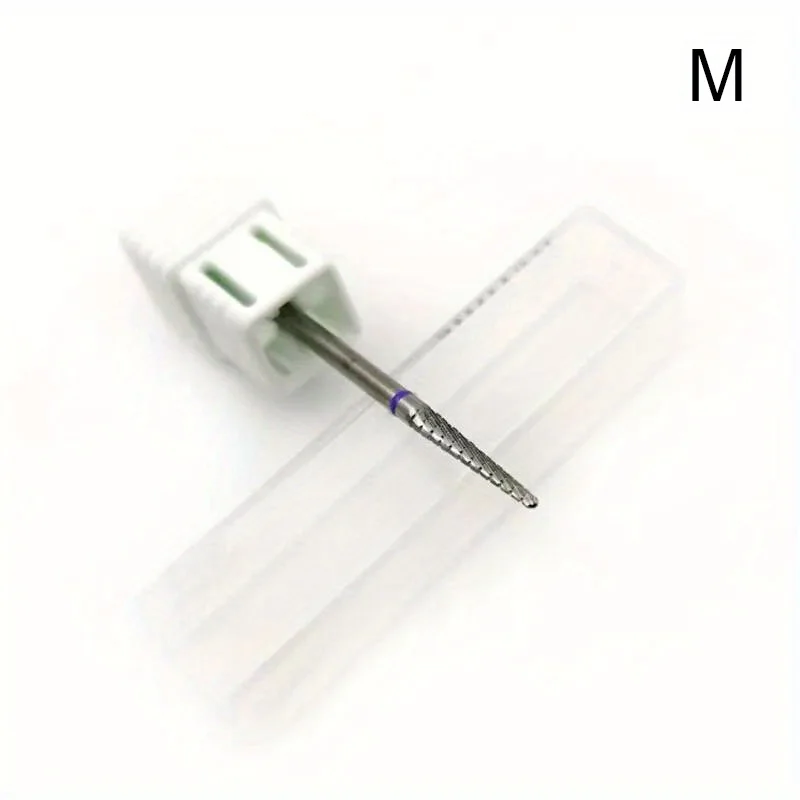 1/2Pcs Carbide Cuticle Clean Nail Bit Cone Nail Drill Bits Electric Grinding Burr Manicure Drills Nails Accessories Tools