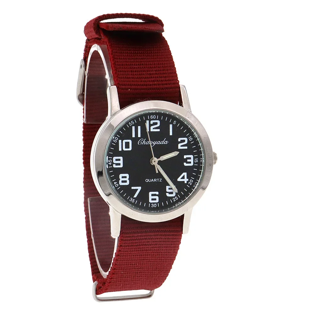 Women Casual Nylon Strap Student Watches Simple Boy Girls Watch Quartz Clock Dress Women's Watches