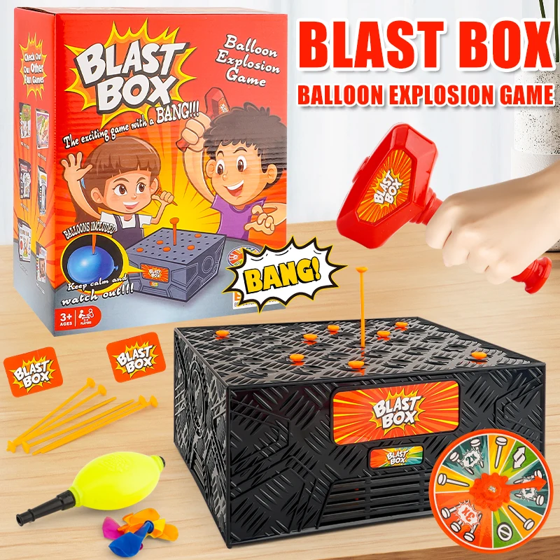 

Игрушка для розыгрыша Blast Box, детская игра для выскакивания воздушных шаров, забавный реквизит для вечеринок для родителей и детей для встреч