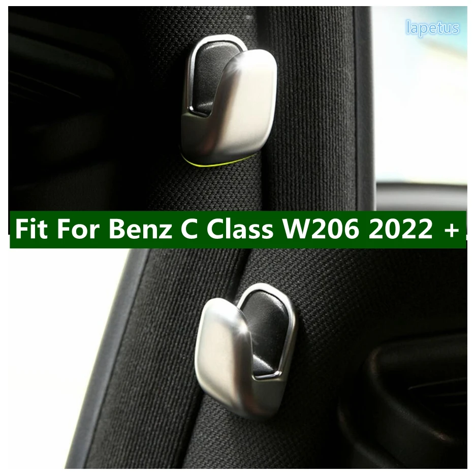 

Auto Styling Safety Belt Buckle Decor Frame Cover Trim Fit For Mercedes-Benz C Class W206 2022 2023 2024 Accessories