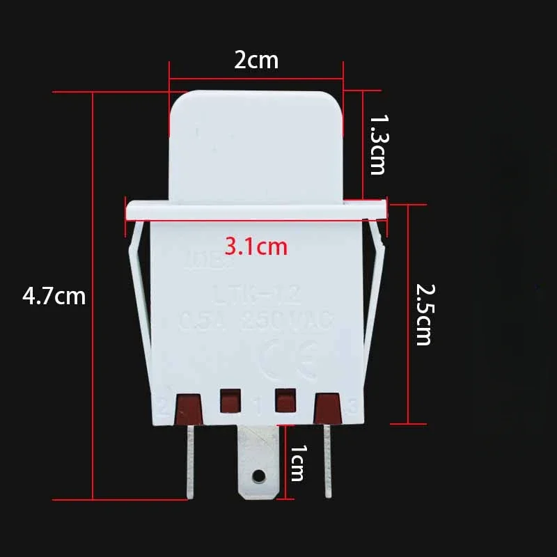 1PC for Bosch Siemens 00607217 refrigerator freezer combination light switch button switch