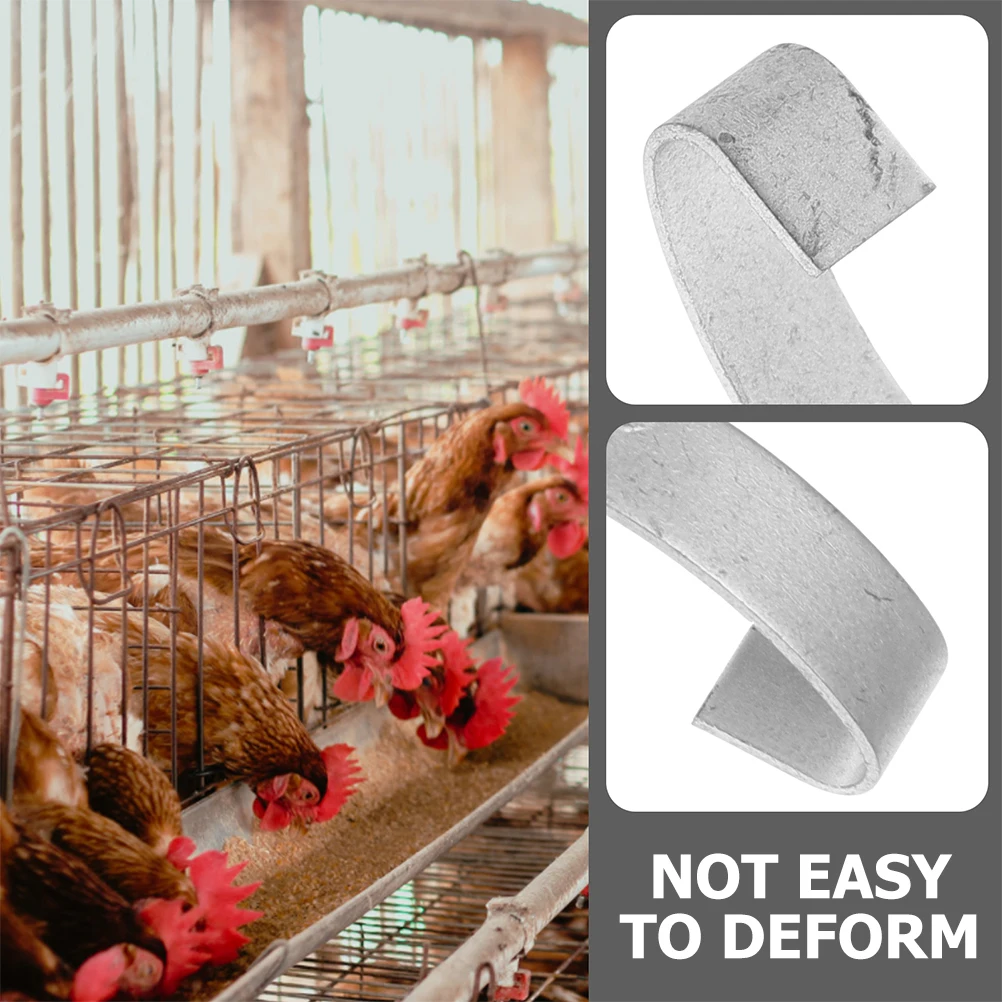 

30 Pcs Chicken Door Buckle Bird Pet Fixed Steel Creative Animals Rabbit Household Lock Multipurpose Breeding Equipment Accessory