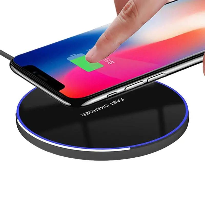 Wireless Charging Pad 15W Max Fast Charging Pad Charger Pad High-Speed Efficient For Electronics With Light For Phone Laptop