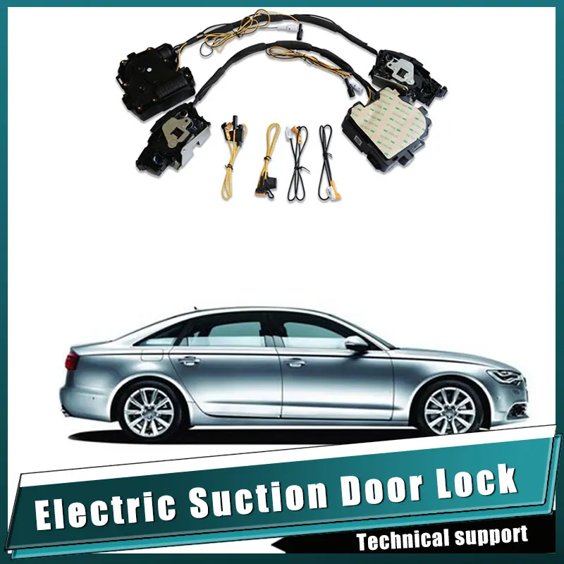 Smart Auto Electric Suction Door Lock for Audi Q8  Automatic Soft Close Door Super Silence Car Vehicle Door