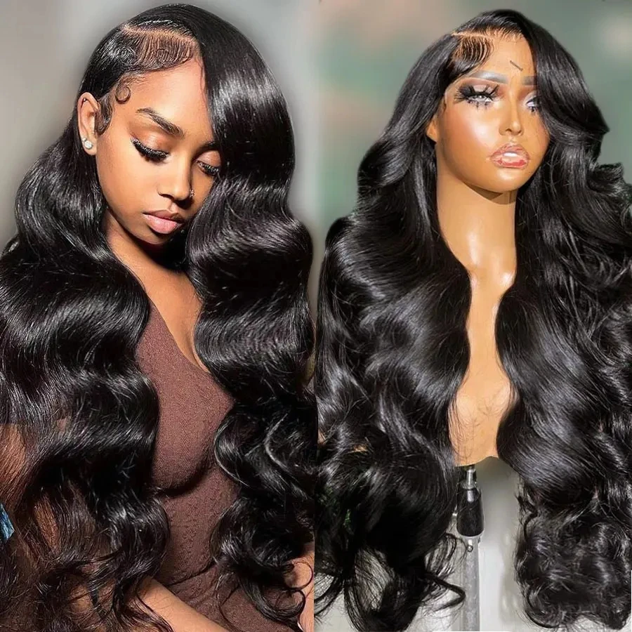 Body Wave HD Lace Wig 13X6 Human Hair Wigs 32 Inch 250 Density 13x4 Front Transparent Glueless For Women