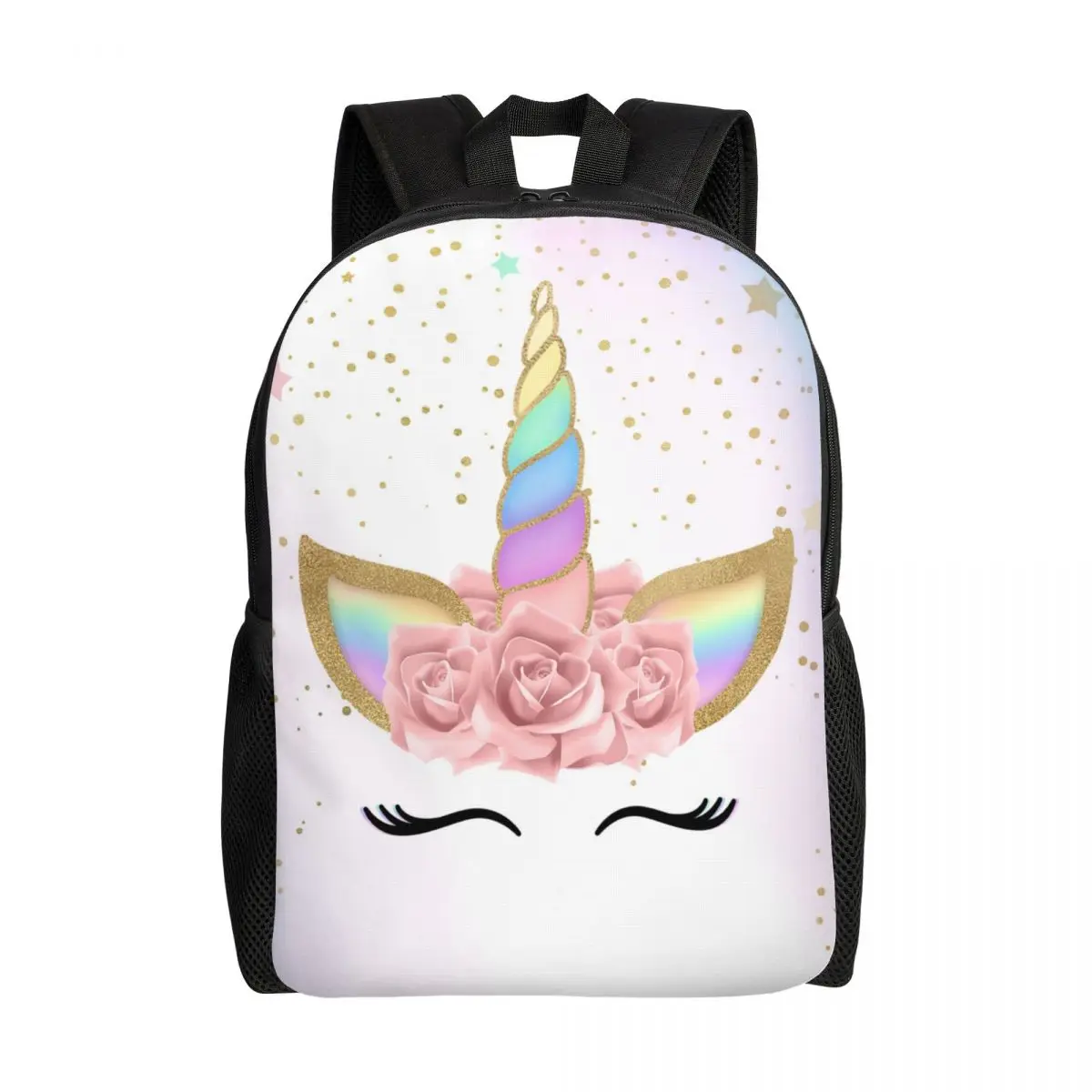 Colorful Stars Unicorn Travel Backpack uomo donna School Laptop Bookbag College Student Daypack Bags