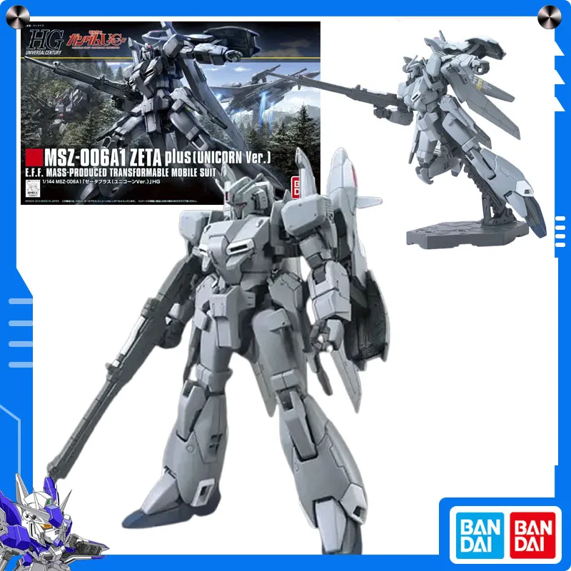 

Original Bandai Gundam UC (Unicorn) 1/144 HGUC Zeta Plus Unicorn Ver. Anime Figure Assembly Model Collect Ornament Festival Gift