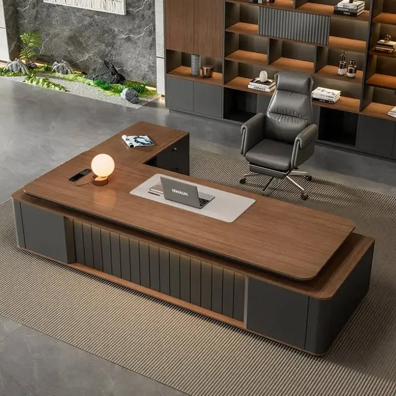 

Modern Luxury Office Desks Designer Asthetic Executive Drawers Office Desks Standing Adjustable Mesas De Escritorio Furniture