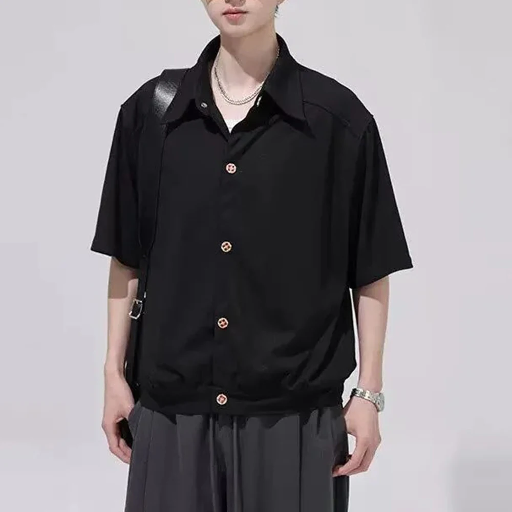 Mens Plain Couple Simple Design Shirt Fashion Casual Outdoor Versatile Youth Popular Basic Short Sleeve Top Men'S Clothing 2026