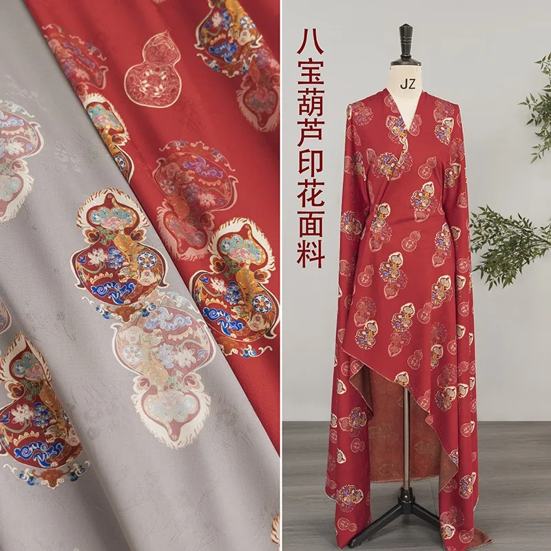 

Seven-color fabric anti-wrinkle smooth and skin-friendly dress set pants new Chinese-style top