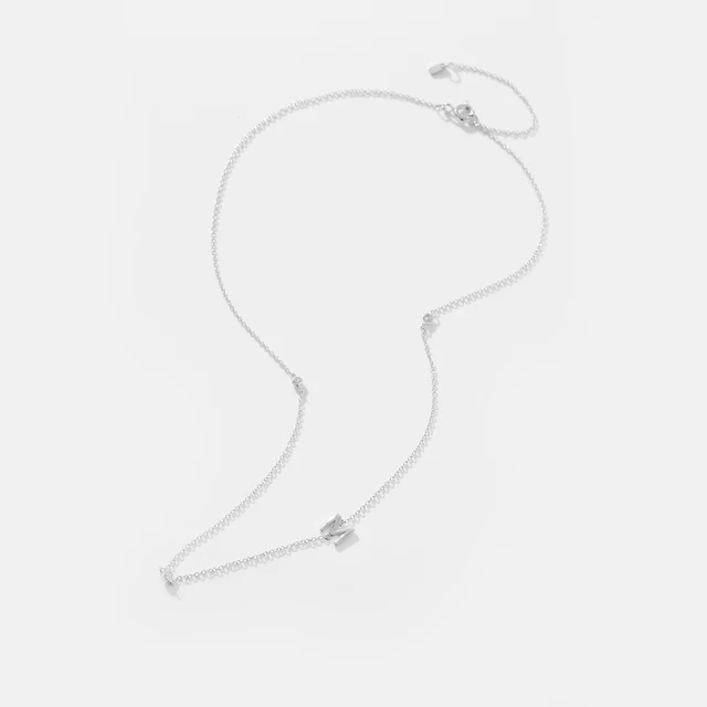 VEWANT 925 Sterling Silver Letters Zircon CZ Pendant Classic Long Chain Necklace Luxury 2024 Fine Luxury Birthday Gift Jewelry