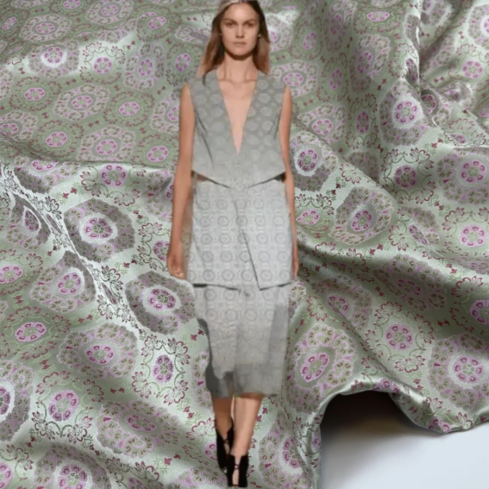 

Парчовая жаккардовая ткань для шитья своими руками, новое платье в китайском стиле, одежда, весна-лето, мягкие ткани, оптовая продажа, ткань по метрам