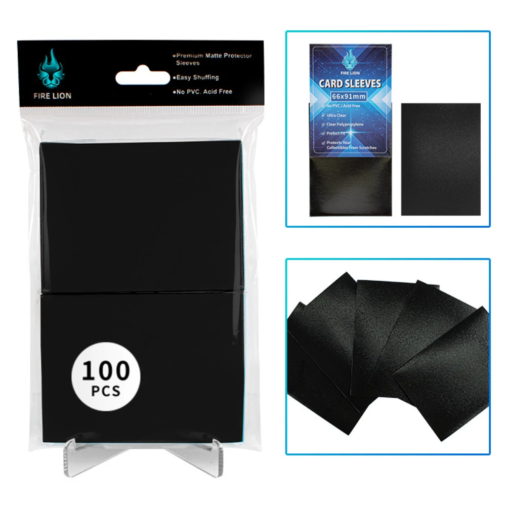 100 Pack 66x91mm Card Sleeves Perfect Fit Inner Sleeves Ideal for Double-Sleeving Trading Card Sleeve with MTG TCG Gaming Cards