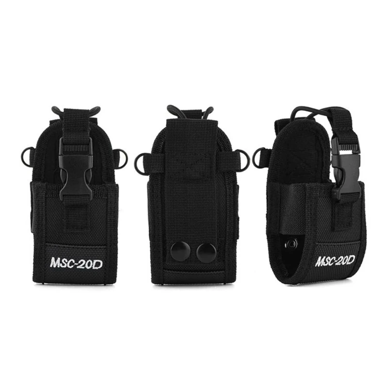 Two Way Radio Holder Holsters Nylon Belt Bag Nylon Belt Case Bag Portable Storage 25UB