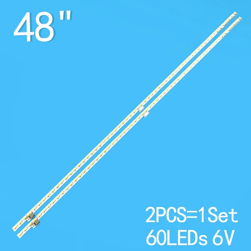 2pcs/Set 60LED 6V 523mm For Sharp 48