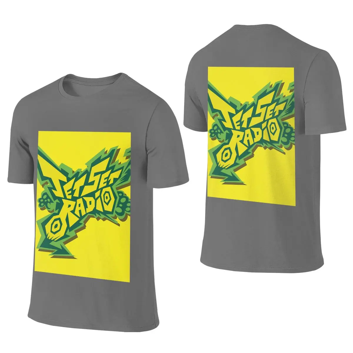 JET SET RADIOOOOOOOOO!Daily Reversible T-shirt Fresh And Versatile Seamless Splicing Tee