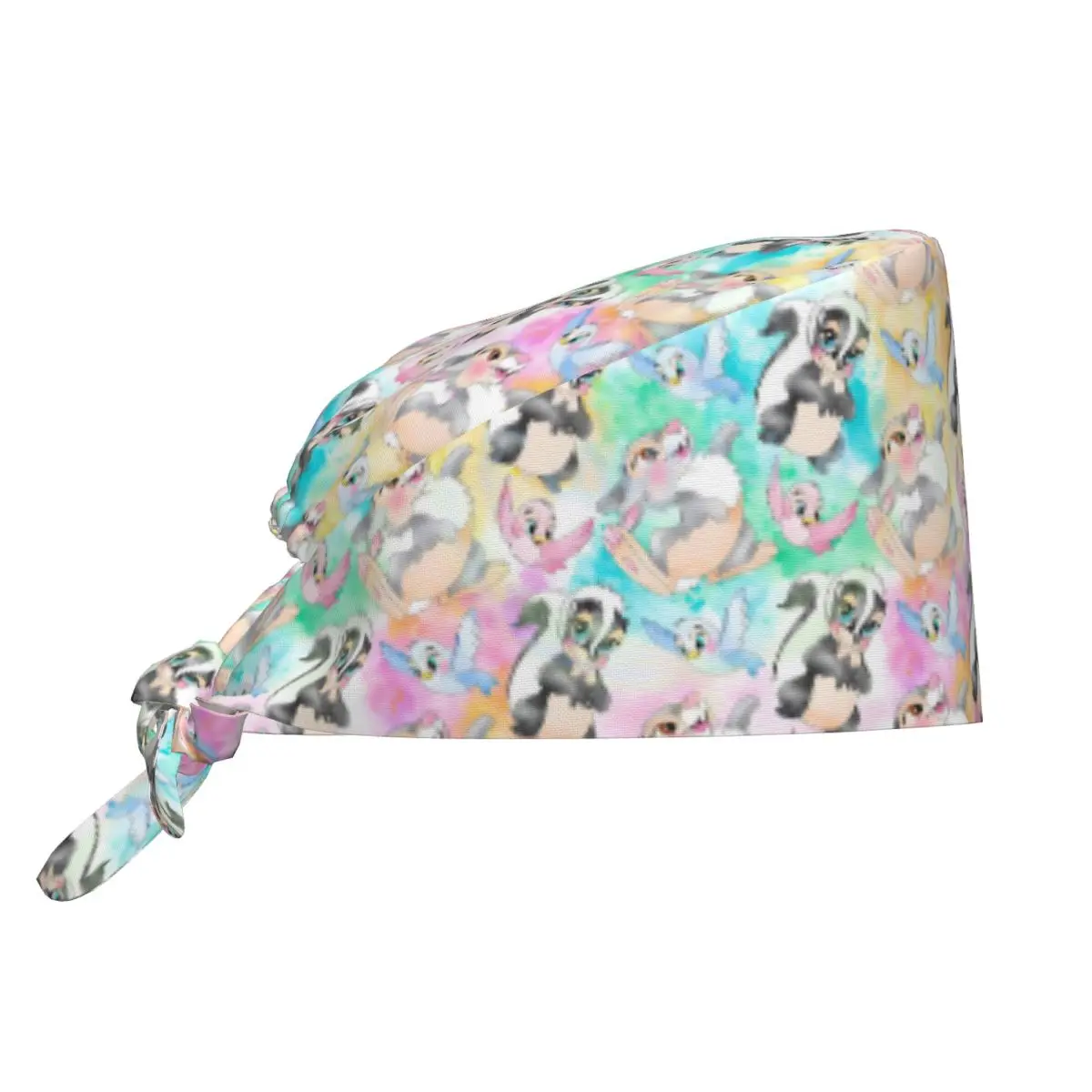 

Custom Adjustable Cartoons Bambi Mangas Working Hat Men Women Classical Scrub Caps Scrub Nursing Doctor Surgeon Cap for Chef