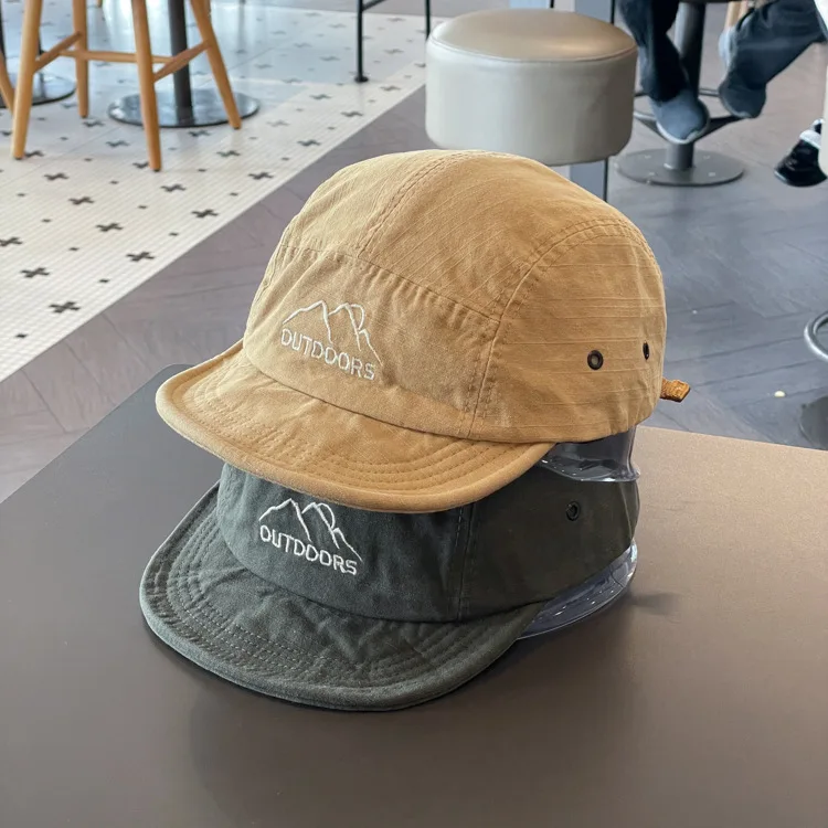 اليابانية 5 لوحة قصيرة حافة لينة قبعة بيسبول النساء الرجال الشارع ظلة طالب في الهواء الطلق خفيفة الوزن الرياضة قبعة للجري