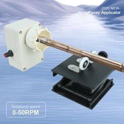 Tel sarma makinesi olta sarma ekipmanları DIY ayarlanabilir 0-50RPM olta epoksi reçine kaplama makinesi