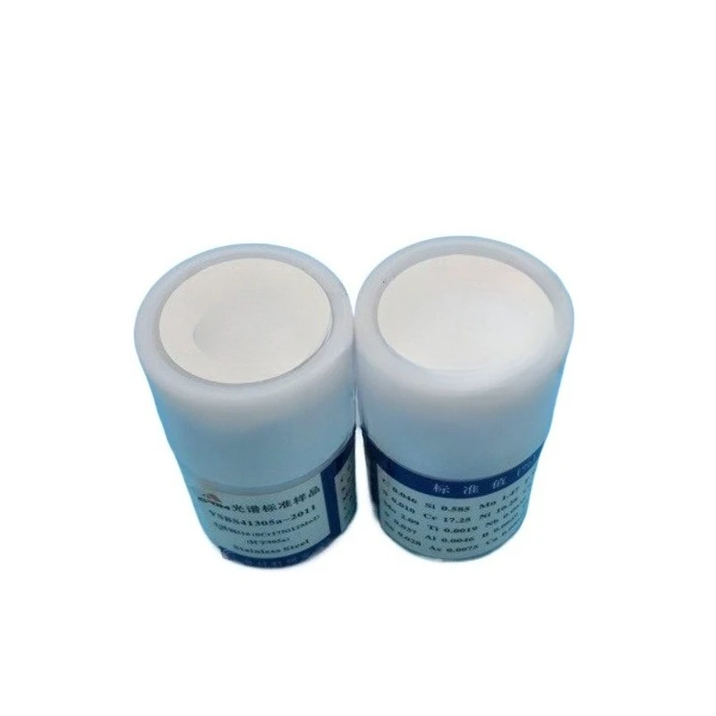 Spectrometer calibration standard block, 304L/316L stainless steel 201/32309 carbon steel,
