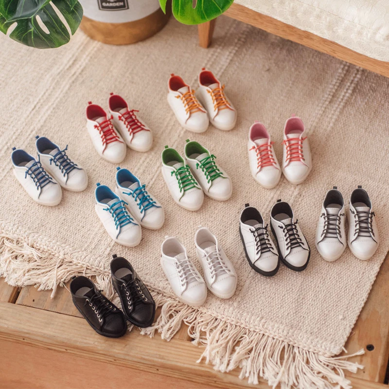 

D04-A173 children handmade toy 1/3 1/4 1/6 SD17 MSD MDD Doll BJD/SD GSC doll Accessories colorful straps sneakers 1pair