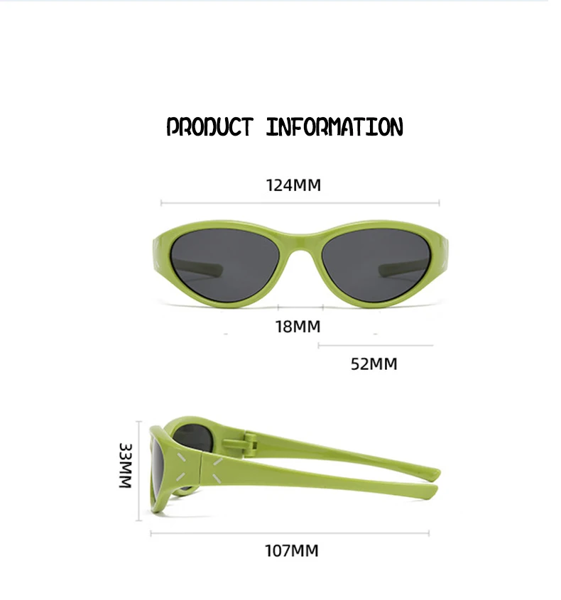 Neue Mode Cat-eye kinder Brille Outdoor Sonnenschirm Anti-uv-Silikon Polarisierte kinder Sonnenbrille 23089 – Detail 8