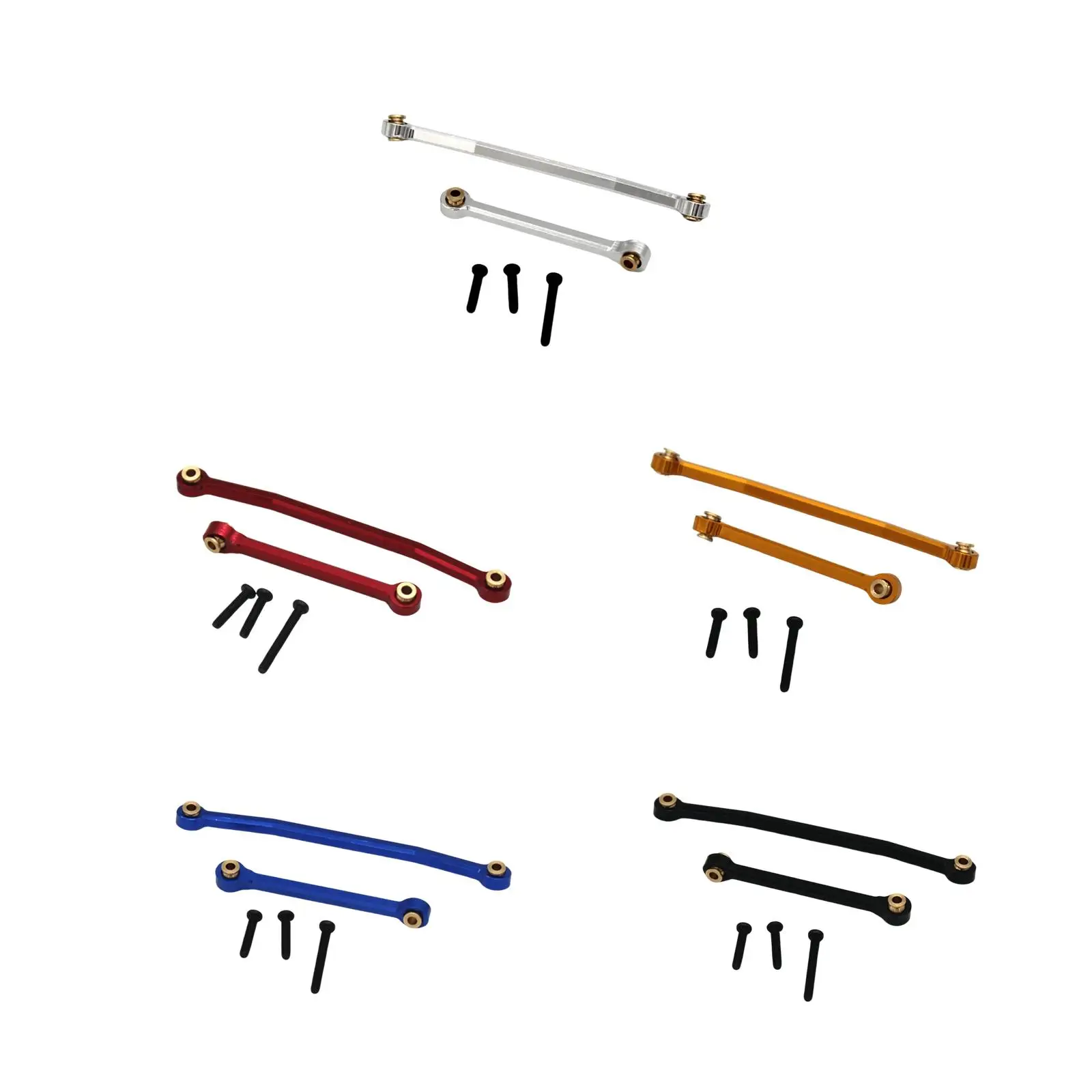 1/24 RC Car Steering Rod Tie Links Metal Upgrade Parts for Remote Control Vehicle Truck