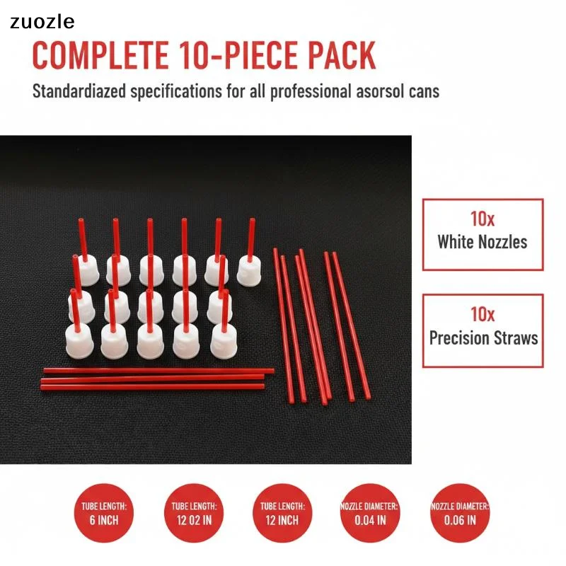 exquisite10 PCS Spray-Paint Caps Fit Female Cans,Needle Cap-Spray Can Nozzle-Spray Paint Nozzles-Spray Paint Tips Red Thin Tube