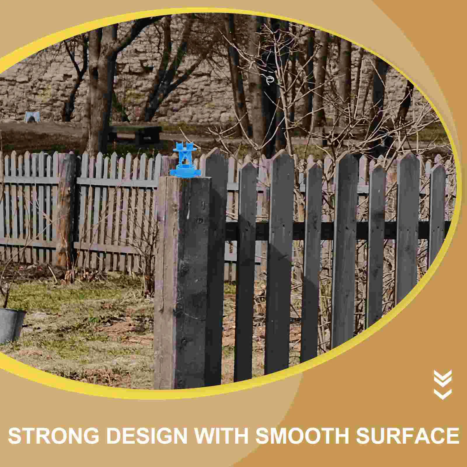 50 Pcs Fence Insulator Electric Part Insulators Portable Post Livestock Wire Kit Grid System Accessories DIY Chicken