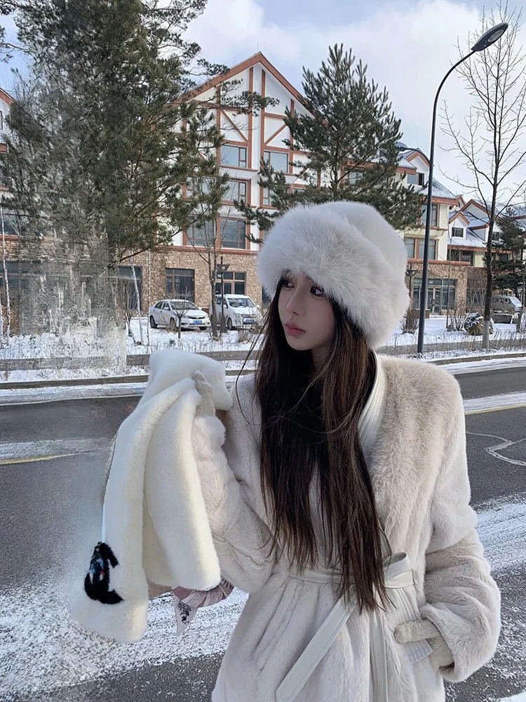 

Женское пальто из искусственного меха на осень-зиму с V-образным вырезом, очень мягкое, роскошное, из экокожи, с длинными рукавами, для повседневной носки