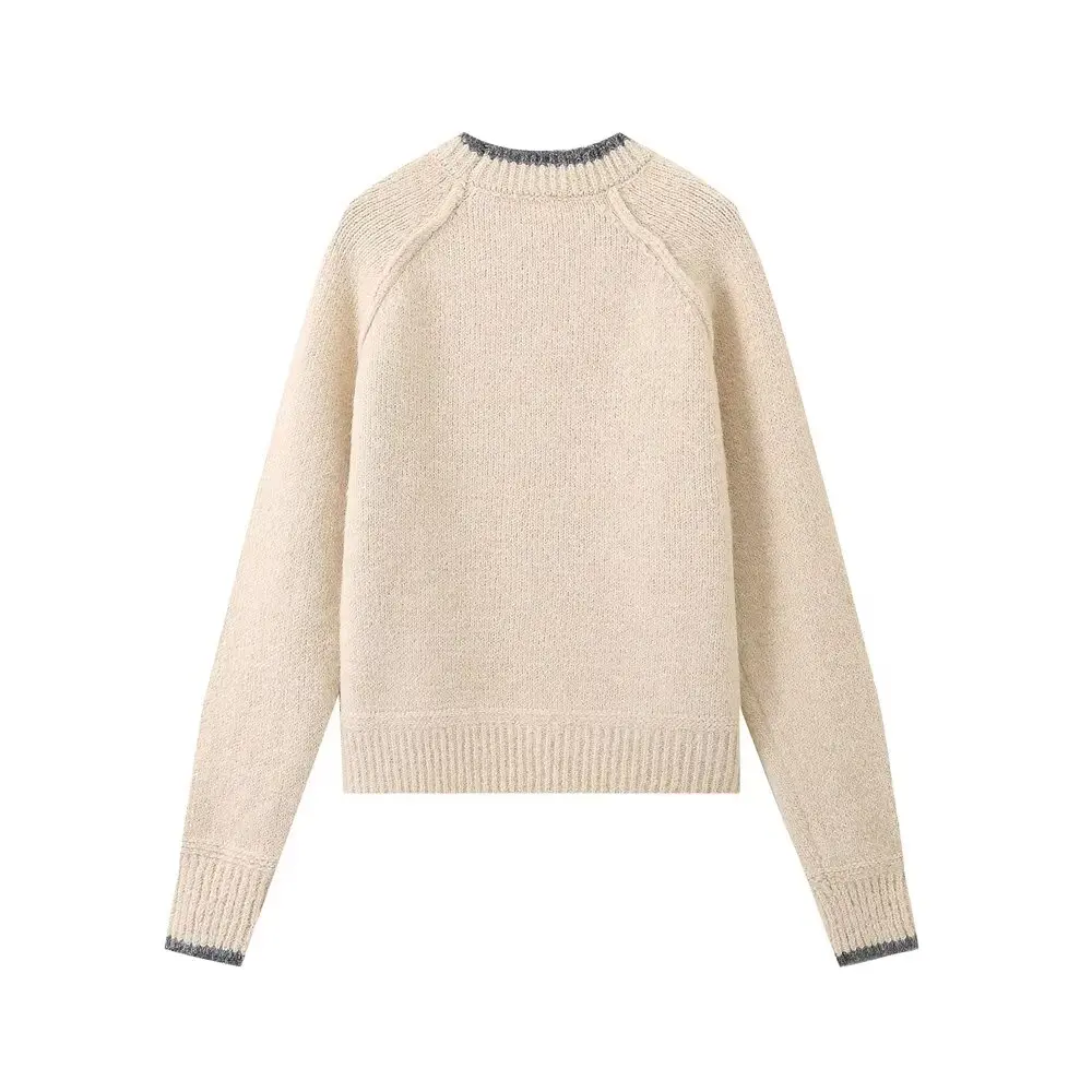 Tangada 2024 Autumn Winter Women Loose Knitted Sweater Jumper Female Pullovers 6H332