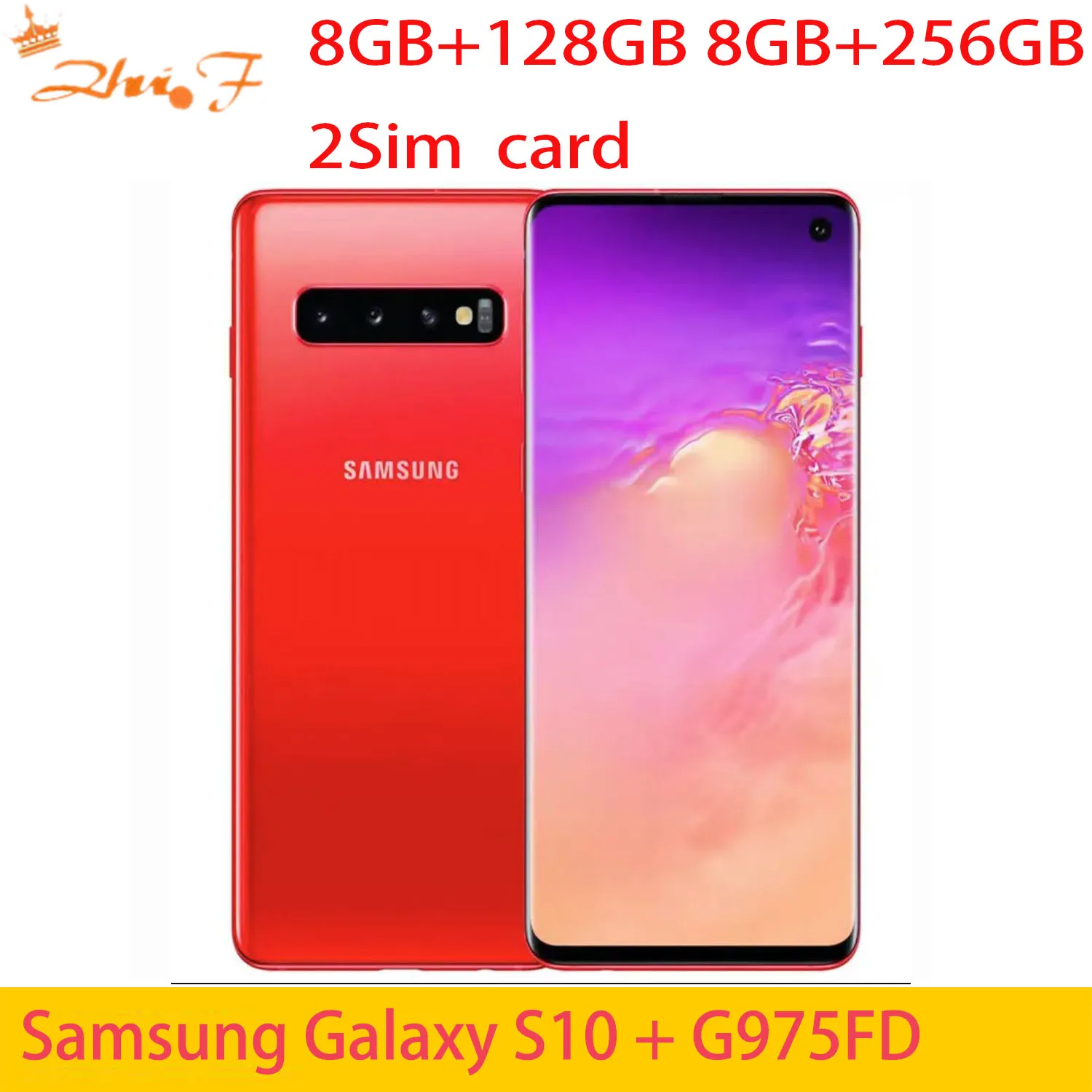 Samsung Galaxy S10+ S10 Plus G975FD Dual Sim 128GB ROM 8GB RAM Octa Core 6.4