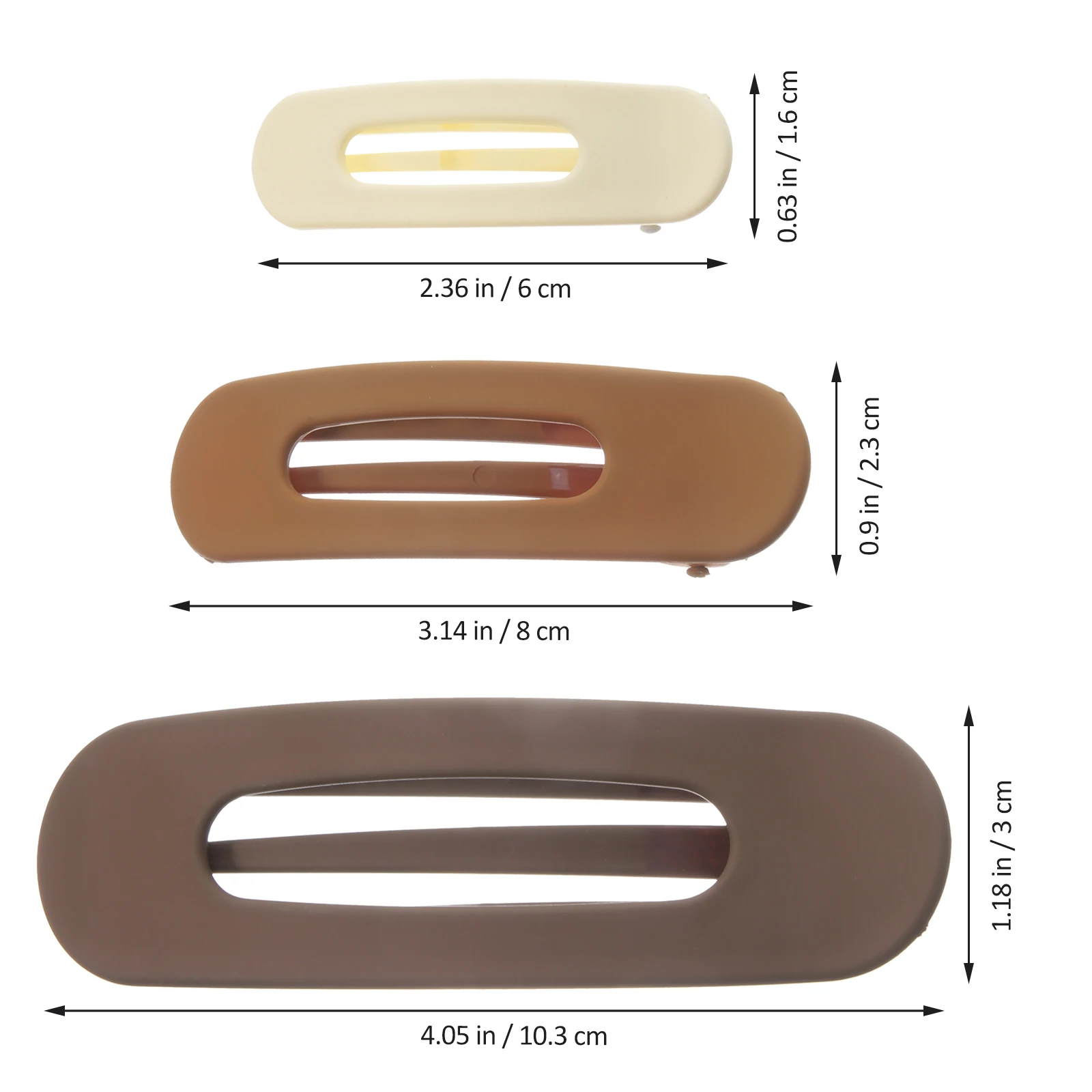 

3 Pcs Jacket Set Duckbilled Hair Clips Flat Accessories for Women Barrette Claw Cute