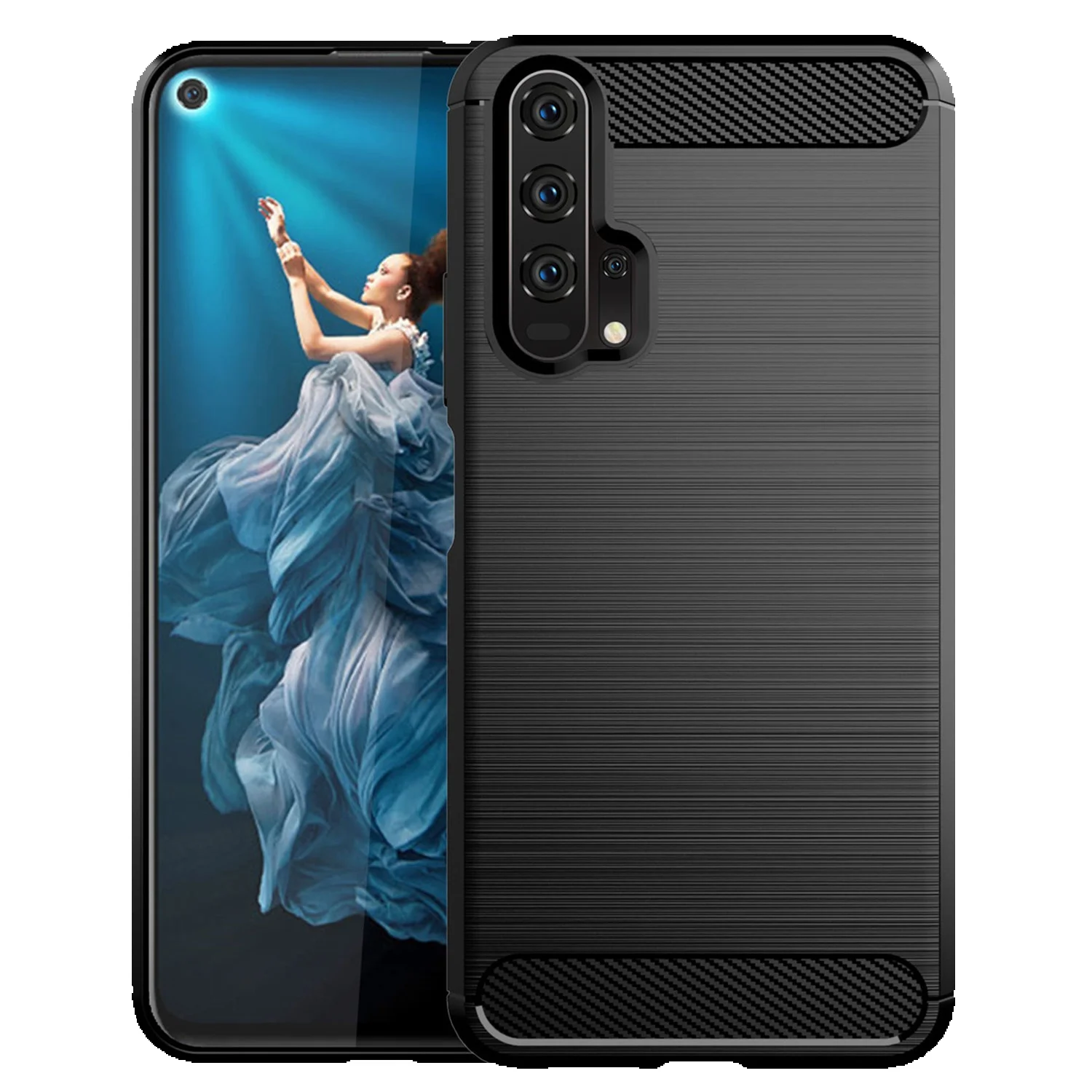 Shockproof Case For Honor Pro 20i 20lite 20s Cell Phone Cover For Honor 20pro 20 Lite Soft Carbon Fibre Cases