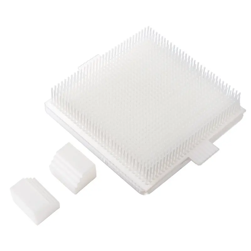 ABRU-Clear PLA Pegboards 32X32 Square Fuse Bead Boards Kit Template Beading Supplies For Craft Projects,With 2 Small Step Slots