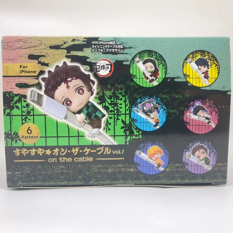 

Demon Slayer Kimetsu No Yaiba: Коллекционная фигурка-сюрприз (Sleepy Blind Box), мультяшный орнамент, защита для кабеля, подвеска на краю чашки, рождественские подарки