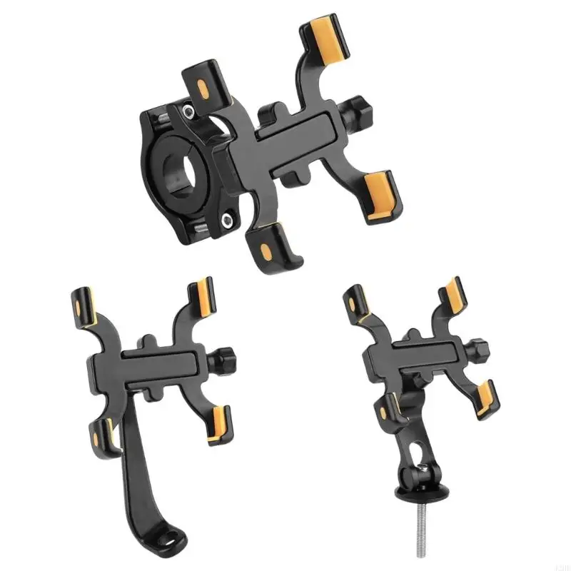 

J2HE Durability 4 Claw Bike Handlebars Phone Holder Regulable 360 Rotation Holder