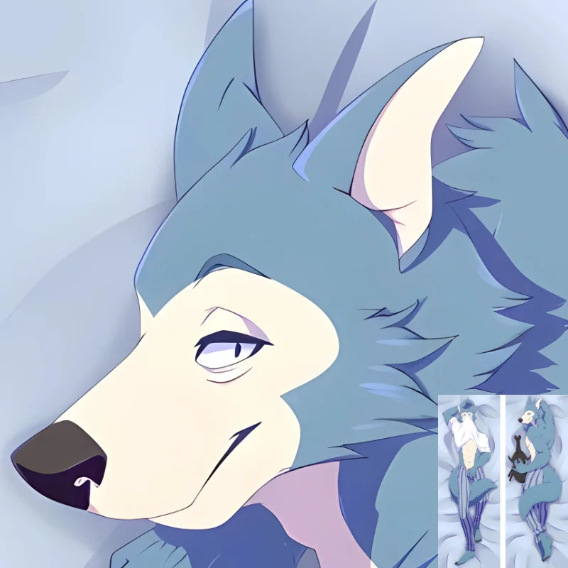 

Dakimakura аниме пушистая пушистая наволочка с оркусом Legoshi, двусторонний принт, обнимающее тело, постельное белье, наволочка, дропшиппинг