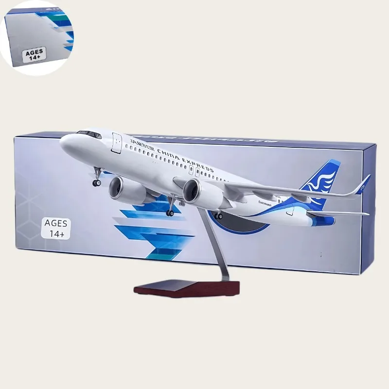 

1/80 Scale 47 cm A320 China Post Airlines A320 Neo With Lighting And Wheels Die-cast Resin Aircraft Model Collectible Display