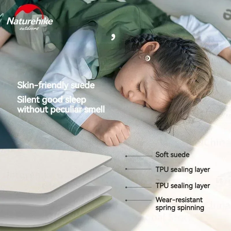 Naturehike Car Inflatable Cushion Ultralight 1.7kg Camping SUV Rear Sleeping Mat Air Mattress Bed Travel Outdoor Multifunctional