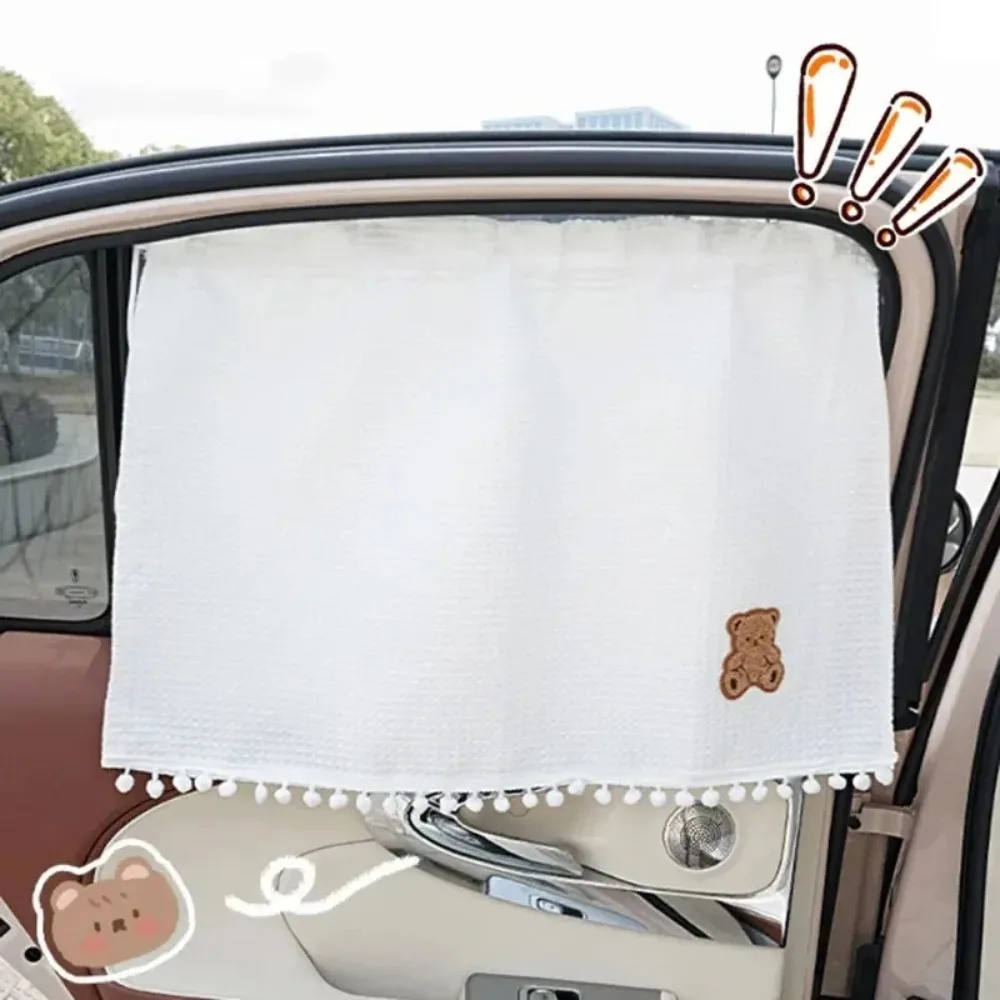 Cartoon flower sunshade for car side window suction cup mount uv protection shade for kids universal baby car accessory - view 6