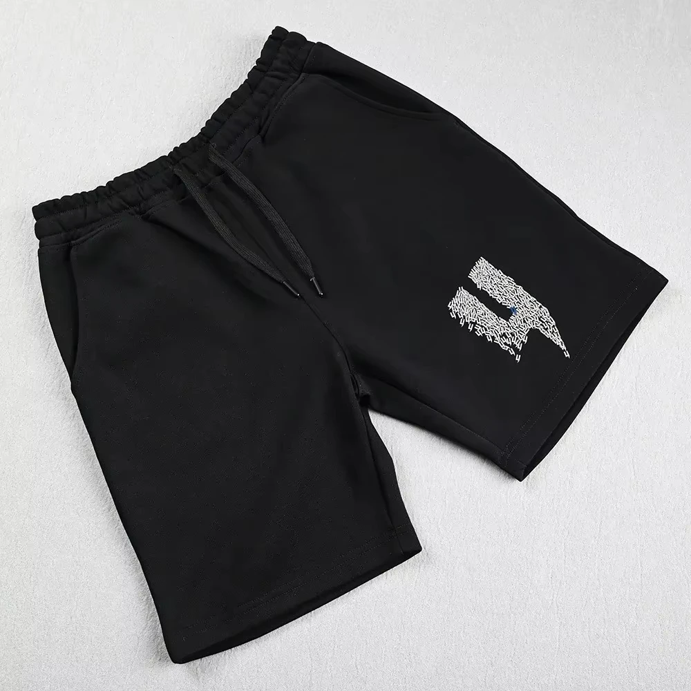 

Men's Casual Running Shorts Yelir World Sweat Absorbent Black American Style Loose Fit Summer shorts men gym shorts men