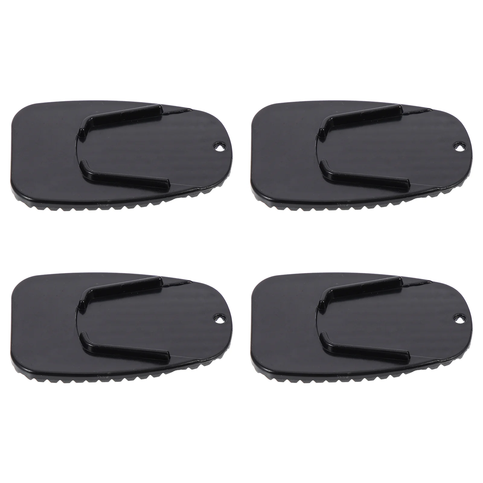 

4 Pcs Motocross Motorcycle Support Plate Motorbike Cushion Parts Side Accessories 9X57X08CM Kickstand Pad Black