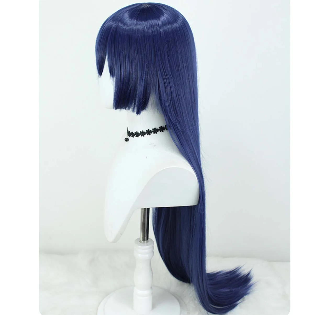 Halloween Party Women Love Live Umi Sonoda Cosplay Long Blue Black Heat Resistant Synthetic Hair Wig