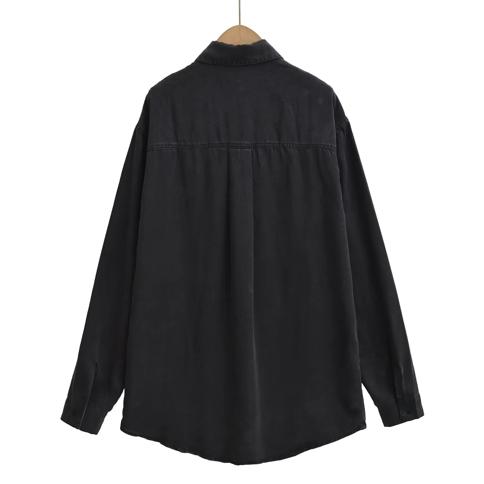 

Loose Long Sve Denim irt Women's Casual Sle UV Protection Lightweight Summer Top Faionable Lazy Faion Outerwear