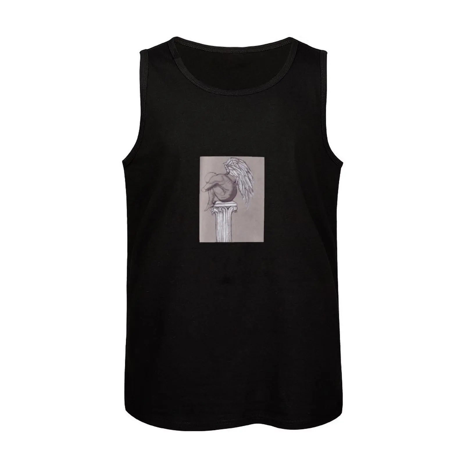 Weeping Angel Tank Top Men's fitness t-shirt Sportswear for men Fitness men clothing bodybuilding men clothes