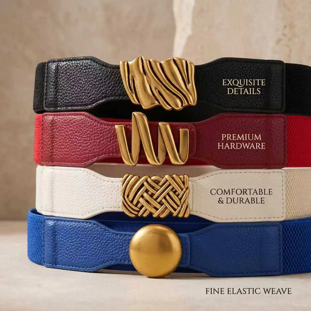 Korean version women's retro elastic wide waist belt, decorative for dresses, simple and versatile fashion waist cincher