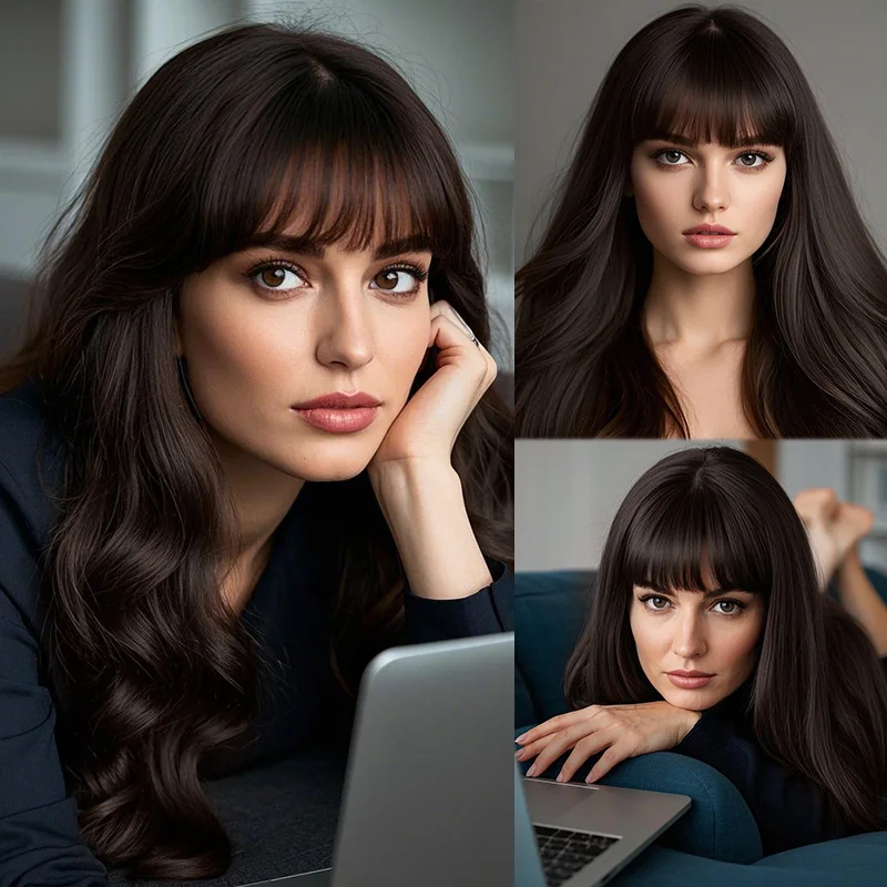 Рисунок 4 - Женский длинный парик с челкой