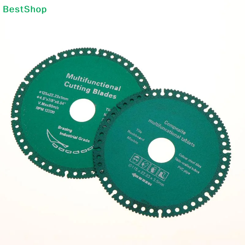 〔Reb〕115/125mm Brazed Saw Blade – 22.23mm Arbor Cutting Disc For Steel, Cast Iron, Reinforced Concrete, Stone & Aluminum